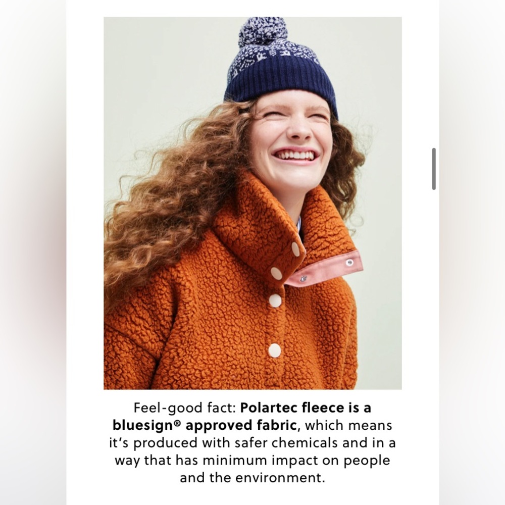 J.Crew snap-front pullover in plush Polartec Sherpa fleece size XS - Picture 2 of 9
